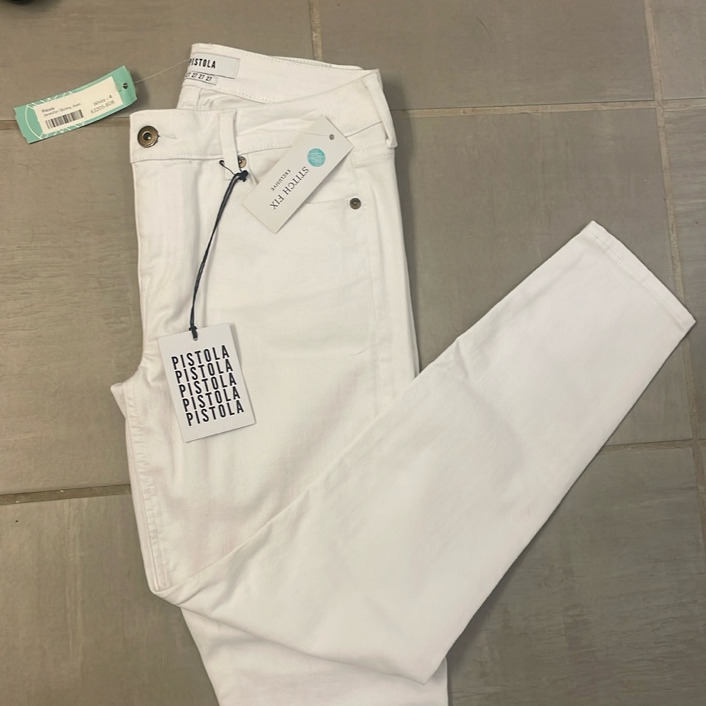 Pistola Denim. White. Size 4.
